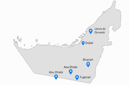 UAE City Line Map